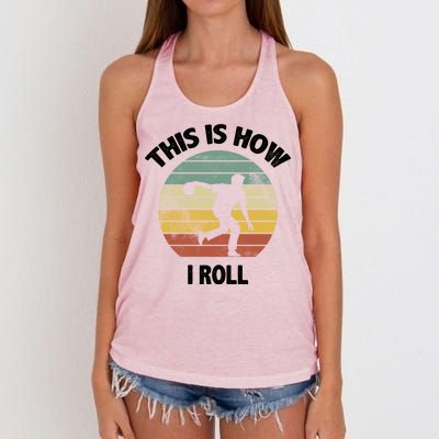 This Is How I Roll Bowling Women's Knotted Racerback Tank