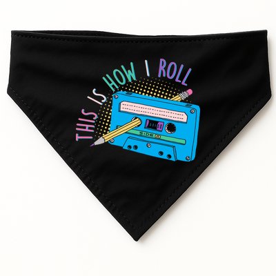 This is How I Roll Cassette Tape Retro 80s USA-Made Doggie Bandana