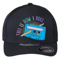 This is How I Roll Cassette Tape Retro 80s Flexfit Unipanel Trucker Cap