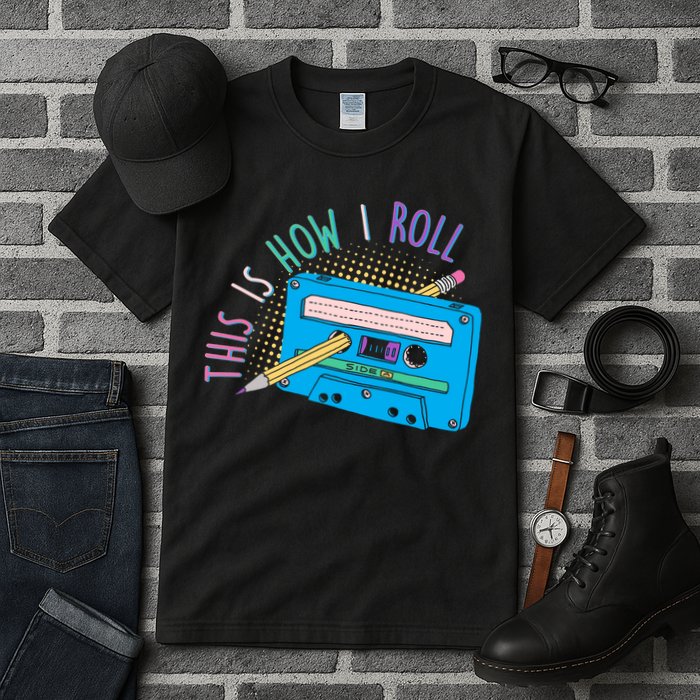 This is How I Roll Cassette Tape Retro 80s Tall T-Shirt