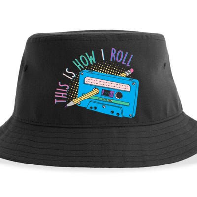 This is How I Roll Cassette Tape Retro 80s Sustainable Bucket Hat