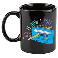 This is How I Roll Cassette Tape Retro 80s 11oz C Handle Ceramic Mug