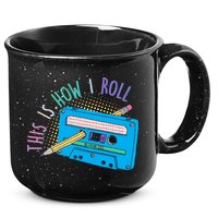 This is How I Roll Cassette Tape Retro 80s 15oz Campfire Ceramic Mug