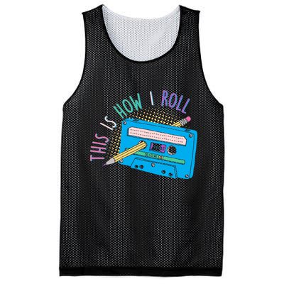 This is How I Roll Cassette Tape Retro 80s Mesh Reversible Basketball Jersey Tank