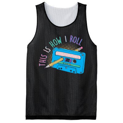 This is How I Roll Cassette Tape Retro 80s Mesh Reversible Basketball Jersey Tank