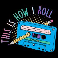 This is How I Roll Cassette Tape Retro 80s Mousepad