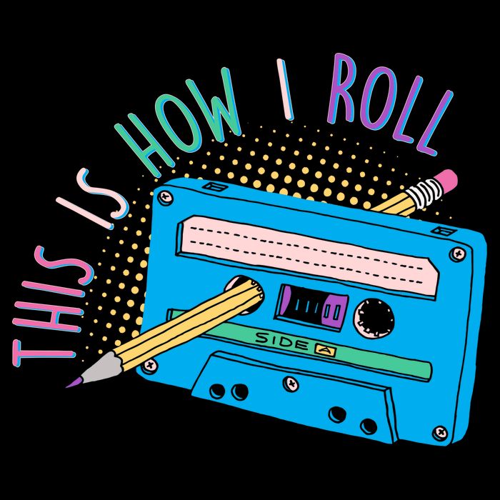 This is How I Roll Cassette Tape Retro 80s Mousepad
