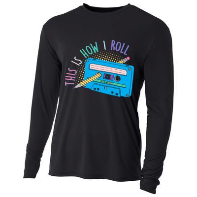 This is How I Roll Cassette Tape Retro 80s Cooling Performance Long Sleeve Crew