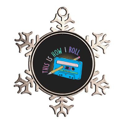 This is How I Roll Cassette Tape Retro 80s Metallic Star Ornament