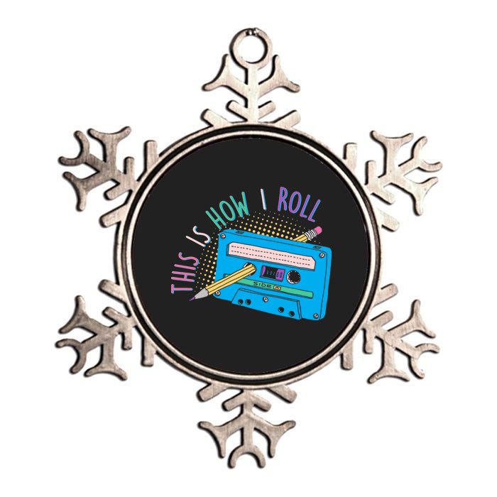 This is How I Roll Cassette Tape Retro 80s Metallic Star Ornament