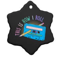 This is How I Roll Cassette Tape Retro 80s Ceramic Star Ornament