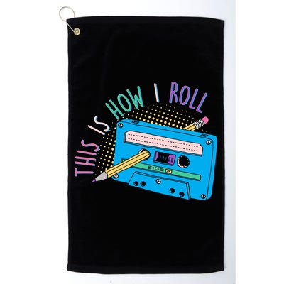 This is How I Roll Cassette Tape Retro 80s Golf Towel