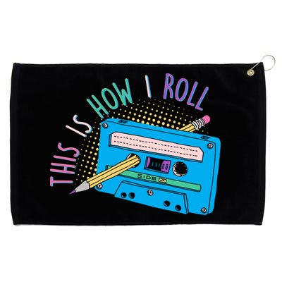 This is How I Roll Cassette Tape Retro 80s Grommeted Golf Towel