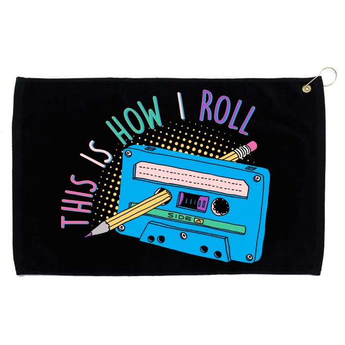 This is How I Roll Cassette Tape Retro 80s Grommeted Golf Towel