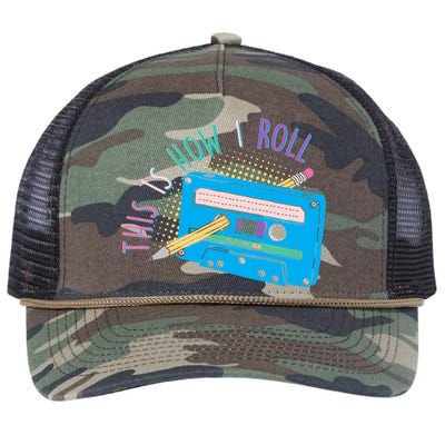 This is How I Roll Cassette Tape Retro 80s Retro Rope Trucker Hat Cap