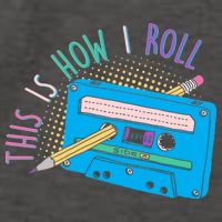 This is How I Roll Cassette Tape Retro 80s Vector Backpack