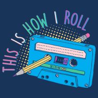 This is How I Roll Cassette Tape Retro 80s Infant Baby Jersey Bodysuit