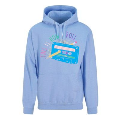 This is How I Roll Cassette Tape Retro 80s Unisex Surf Hoodie