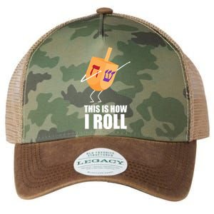 This is How I Roll Dreidel Dabbing Chanukah Legacy Tie Dye Trucker Hat