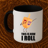 This is How I Roll Dreidel Dabbing Chanukah Mug