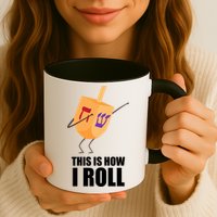 This is How I Roll Dreidel Dabbing Chanukah Mug