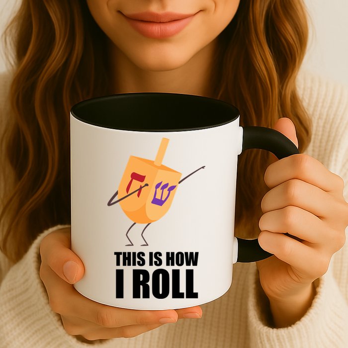 This is How I Roll Dreidel Dabbing Chanukah Mug