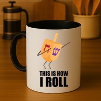 This is How I Roll Dreidel Dabbing Chanukah Mug
