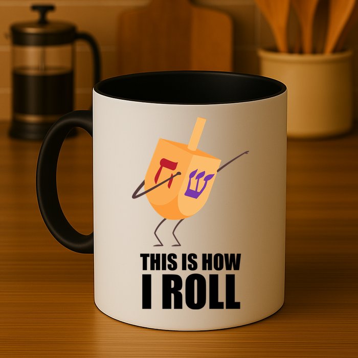 This is How I Roll Dreidel Dabbing Chanukah Mug