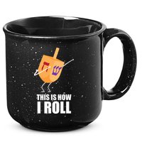 This is How I Roll Dreidel Dabbing Chanukah 15oz Campfire Ceramic Mug