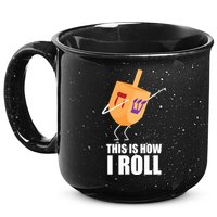 This is How I Roll Dreidel Dabbing Chanukah 15oz Campfire Ceramic Mug