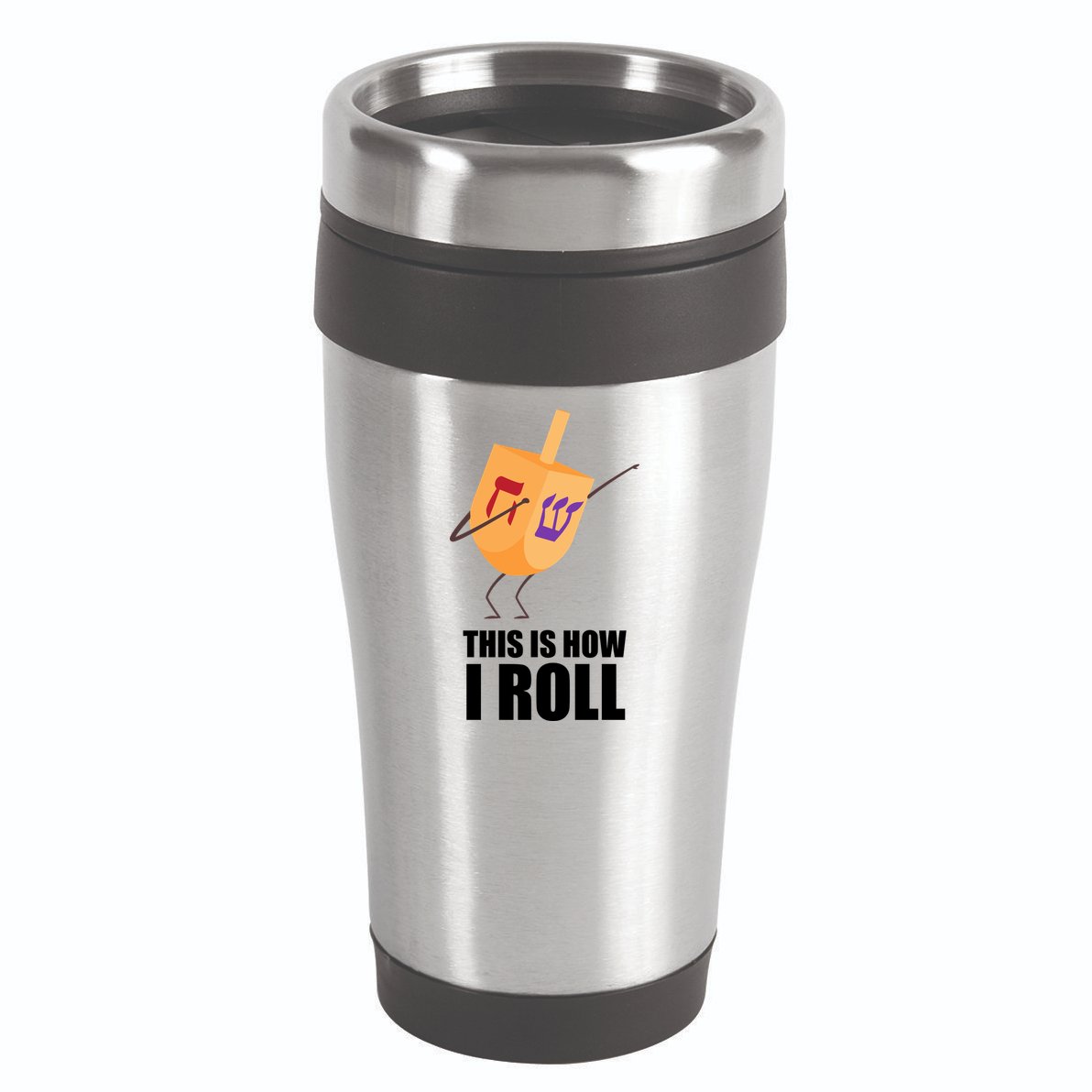 This is How I Roll Dreidel Dabbing Chanukah 16oz Travel Tumbler
