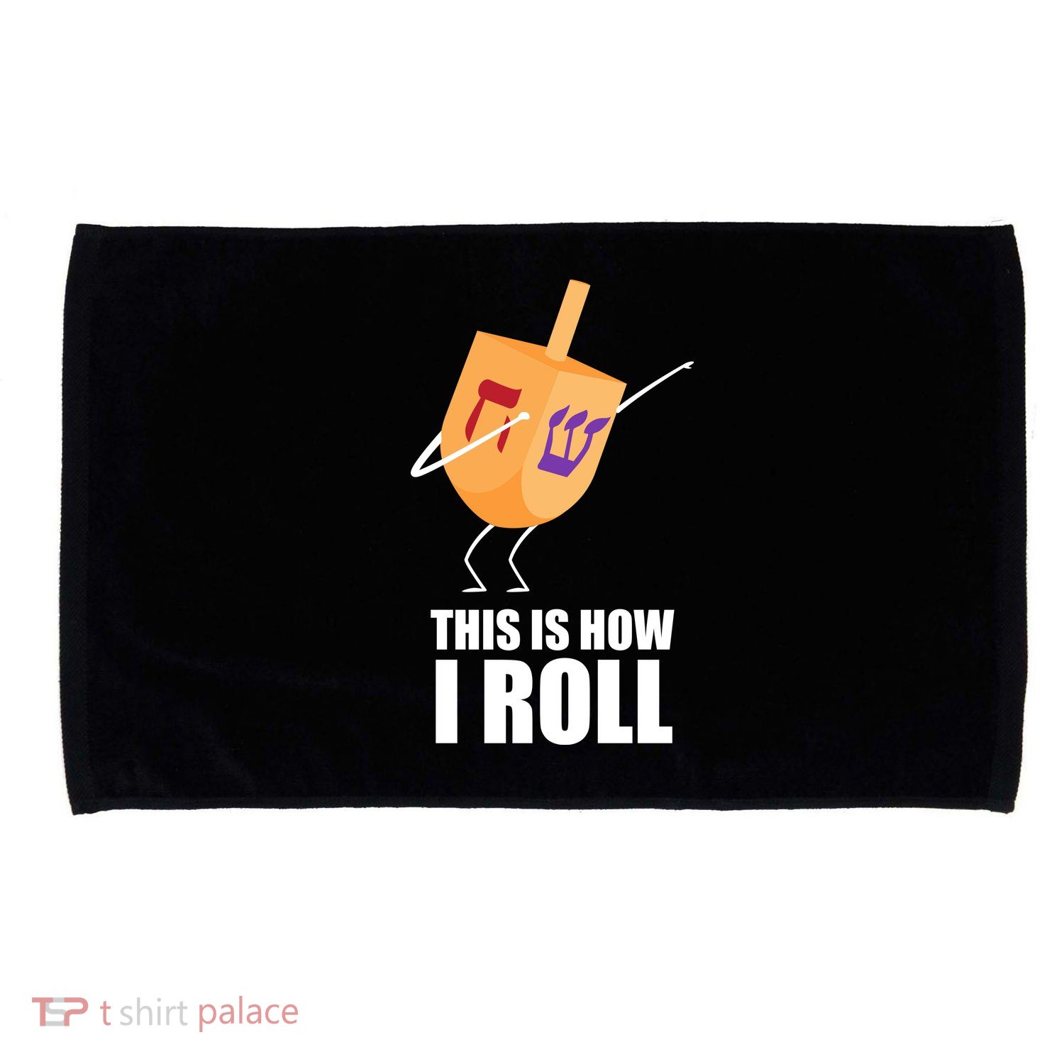 This is How I Roll Dreidel Dabbing Chanukah Microfiber Hand Towel