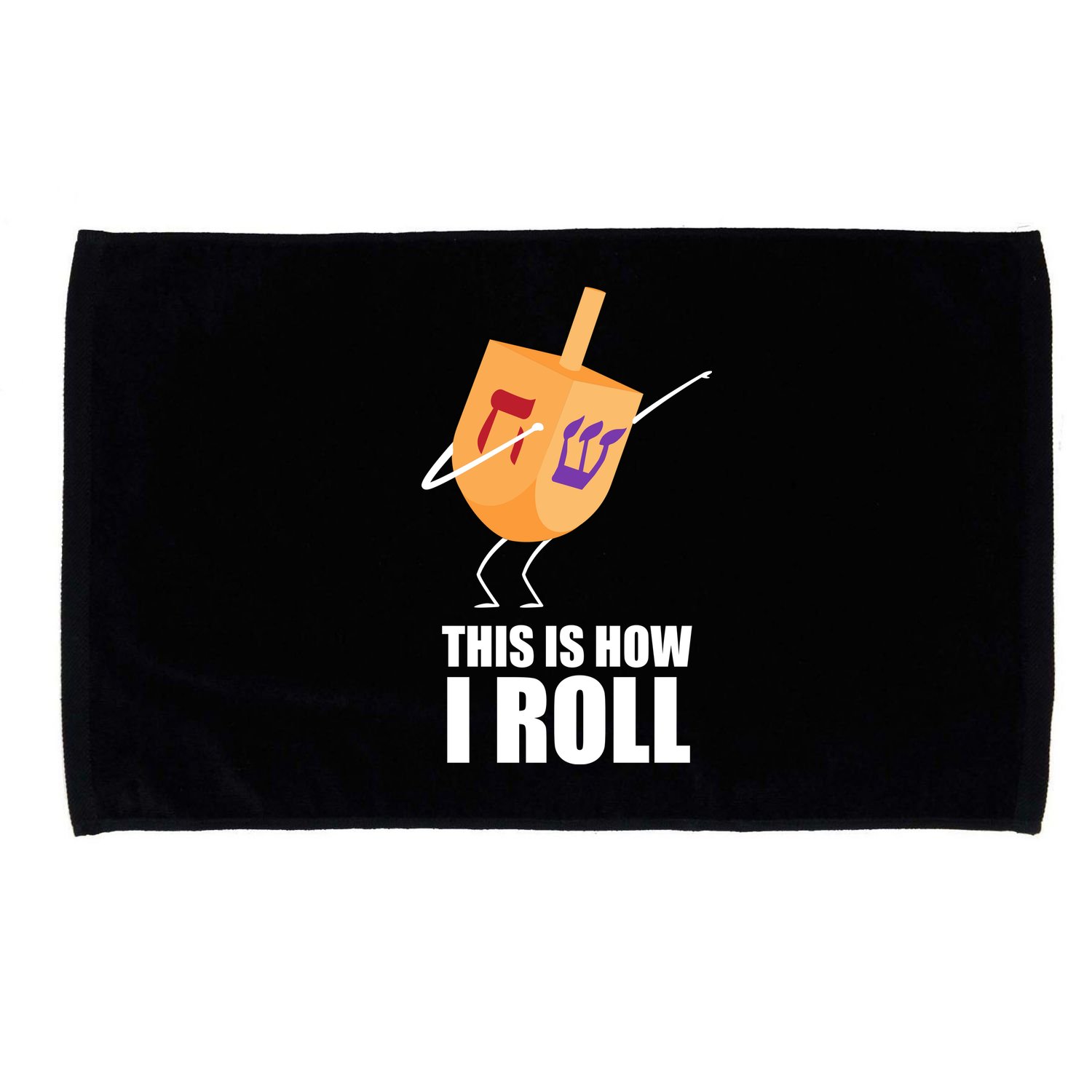 This is How I Roll Dreidel Dabbing Chanukah Microfiber Hand Towel