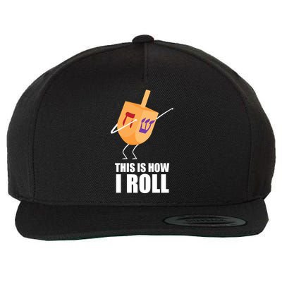 This is How I Roll Dreidel Dabbing Chanukah Wool Snapback Cap