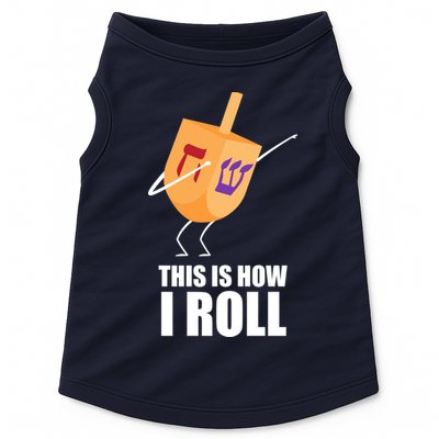 This is How I Roll Dreidel Dabbing Chanukah Doggie Tank