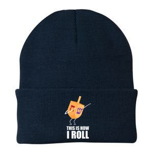 This is How I Roll Dreidel Dabbing Chanukah Knit Cap Winter Beanie