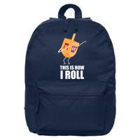 This is How I Roll Dreidel Dabbing Chanukah 16 in Basic Backpack