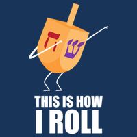 This is How I Roll Dreidel Dabbing Chanukah 16 in Basic Backpack