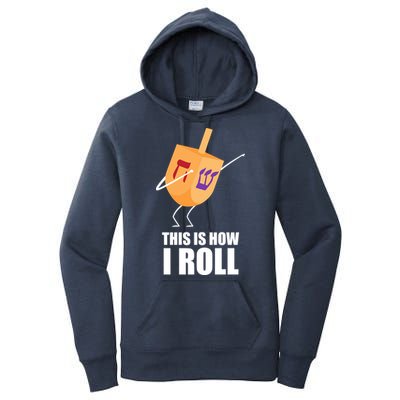 This is How I Roll Dreidel Dabbing Chanukah Women's Pullover Hoodie