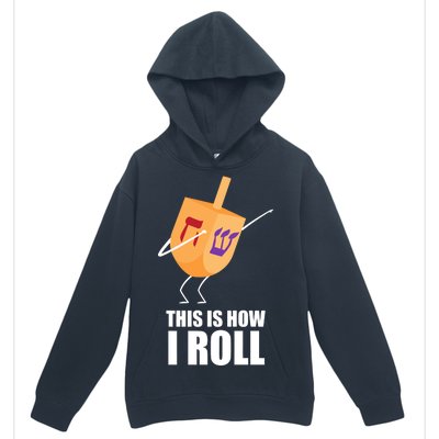 This is How I Roll Dreidel Dabbing Chanukah Urban Pullover Hoodie