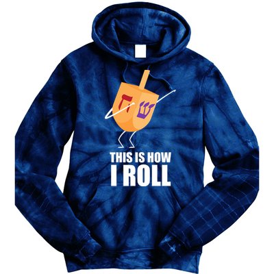 This is How I Roll Dreidel Dabbing Chanukah Tie Dye Hoodie