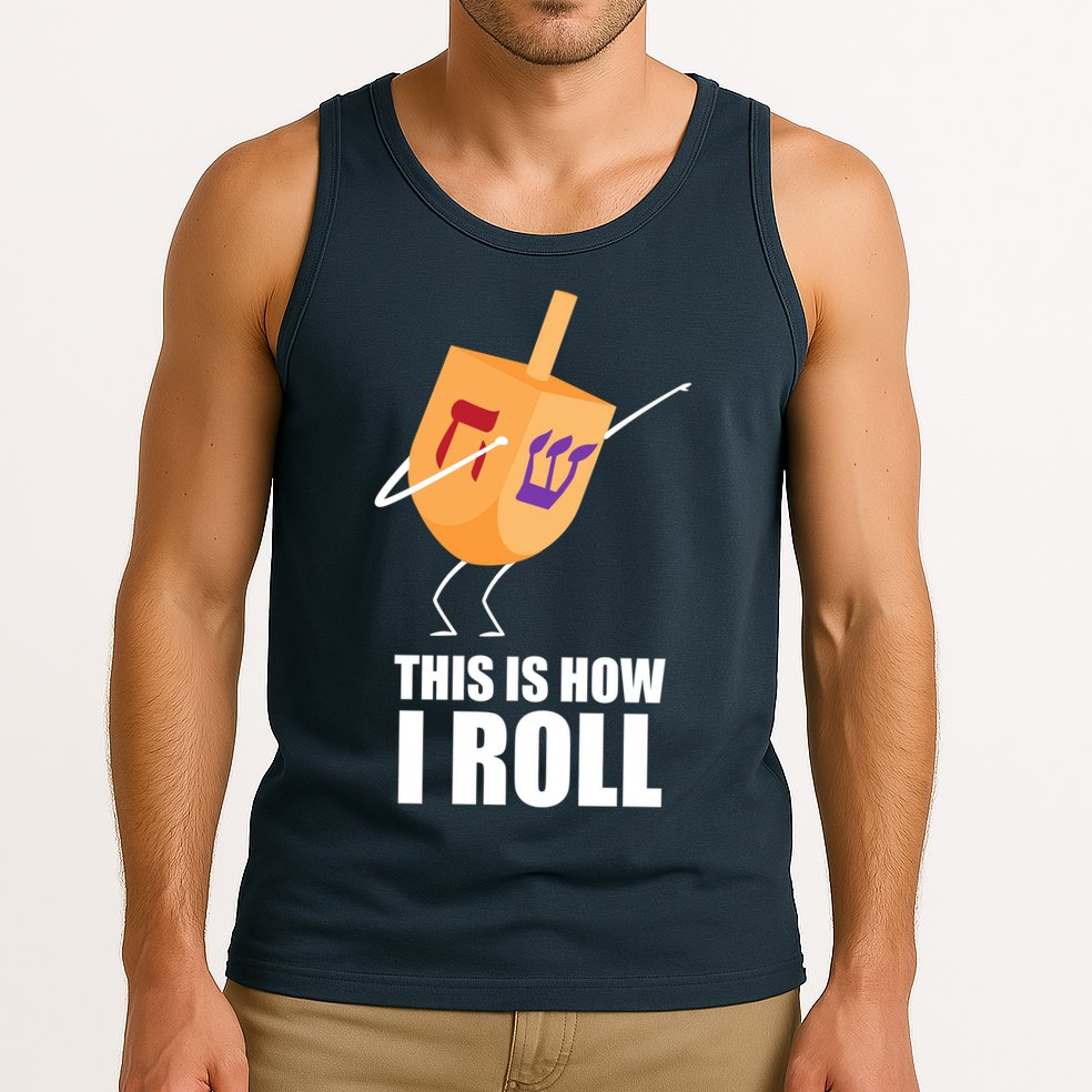 This is How I Roll Dreidel Dabbing Chanukah Tank Top