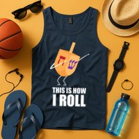 This is How I Roll Dreidel Dabbing Chanukah Tank Top