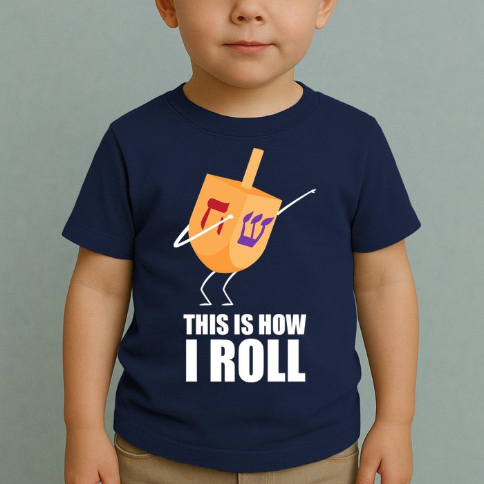This is How I Roll Dreidel Dabbing Chanukah Toddler T-Shirt