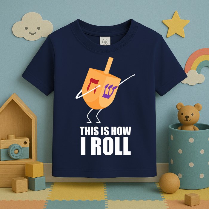 This is How I Roll Dreidel Dabbing Chanukah Toddler T-Shirt