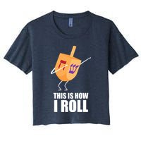 This is How I Roll Dreidel Dabbing Chanukah Crop Top