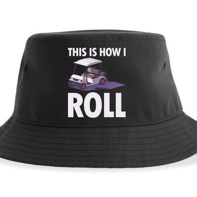 This Is How I Roll Golf Cart Sustainable Bucket Hat