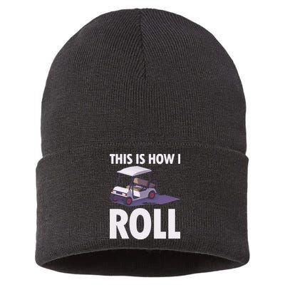 This Is How I Roll Golf Cart Sustainable Knit Beanie