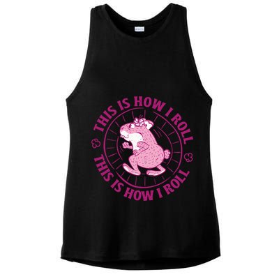 This Is How I Roll Hamster Ladies PosiCharge Tri-Blend Wicking Tank