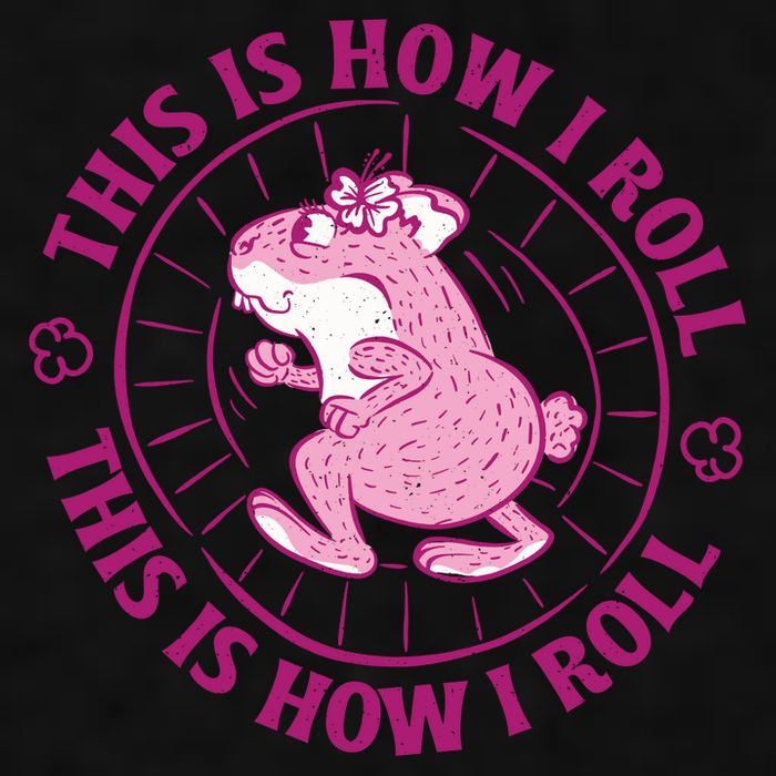 This Is How I Roll Hamster Ladies PosiCharge Tri-Blend Wicking Tank